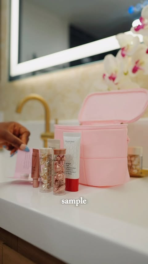 Instagram post by @temithesage for Elizabeth Arden. Caption reads: If you’ve been wanting to try @elizabetharden, NOW....