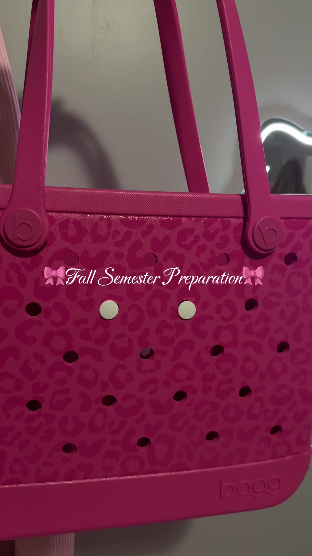 TikTok post by @mevsme222 for BOGGBAG. Caption reads: Thank you @BoggBags for making this bag, I have....