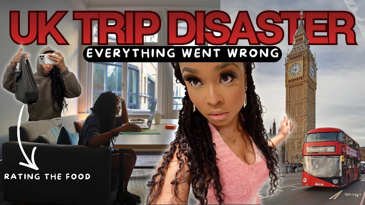 YouTube post by @SundaiLove for Squarespace. Caption reads: My FIRST time in the UK was a FAIL! 😩 LONDON....