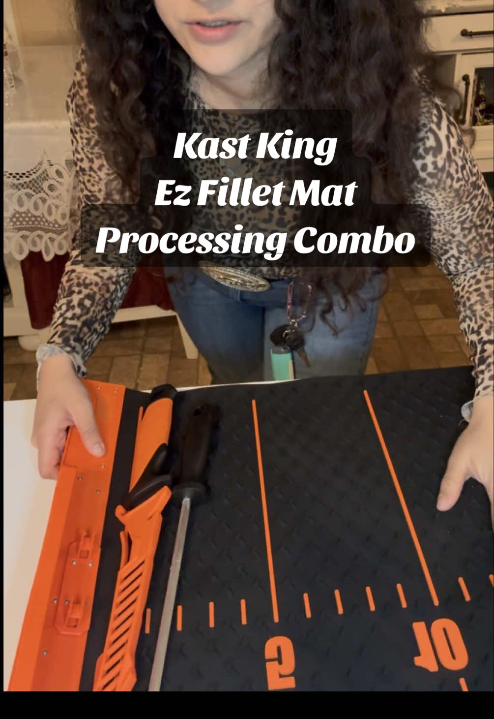 TikTok post by @latiacyntia for KastKing. Caption reads: Stay tuned for a catch and cook @KastKingUSA [...].