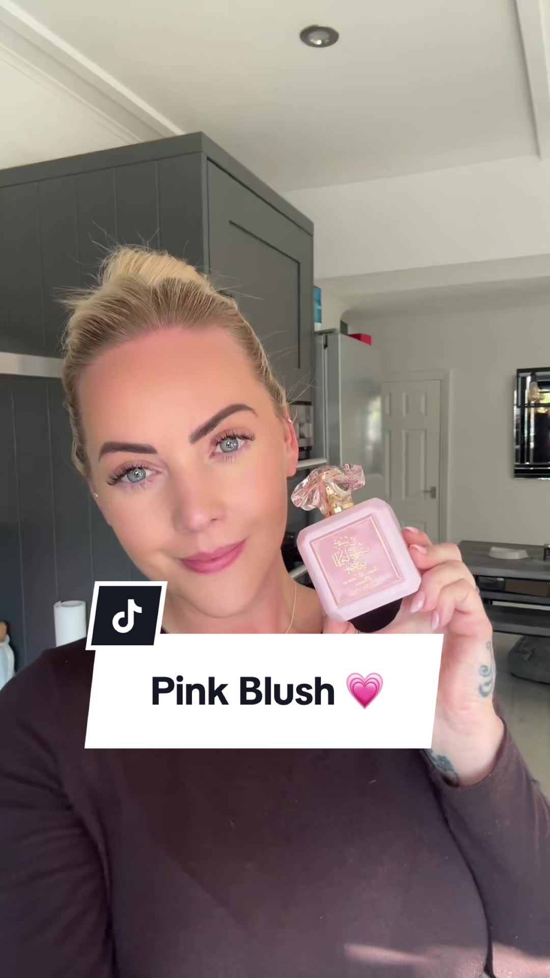 TikTok post by @discoverscenttogether for French Arabian Perfumes. Caption reads: If you love smelling like sweet, fluffy....