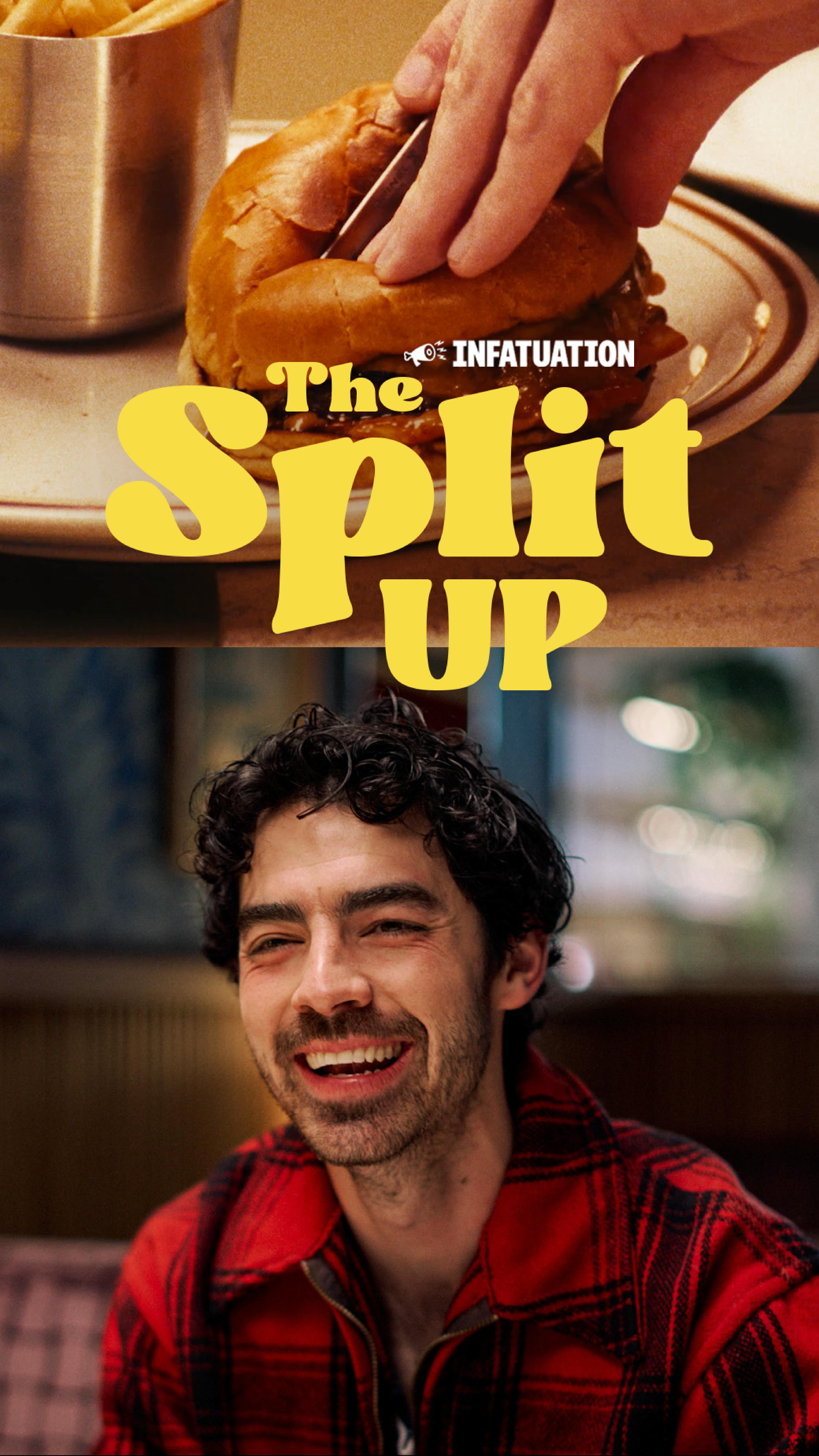 Instagram post by @infatuation_nyc for The Infatuation. Caption reads: On the final episode of The Split Up, Joe takes....