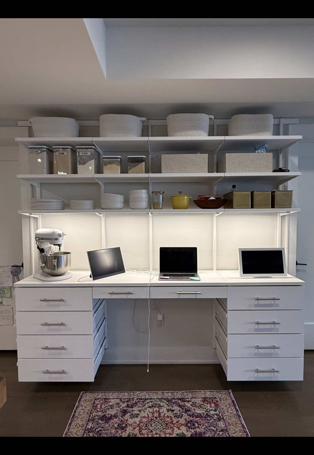 TikTok post by @bakedbymelissa for The Container Store. Caption reads: @The Container Store saved my sanity. Obsessed....