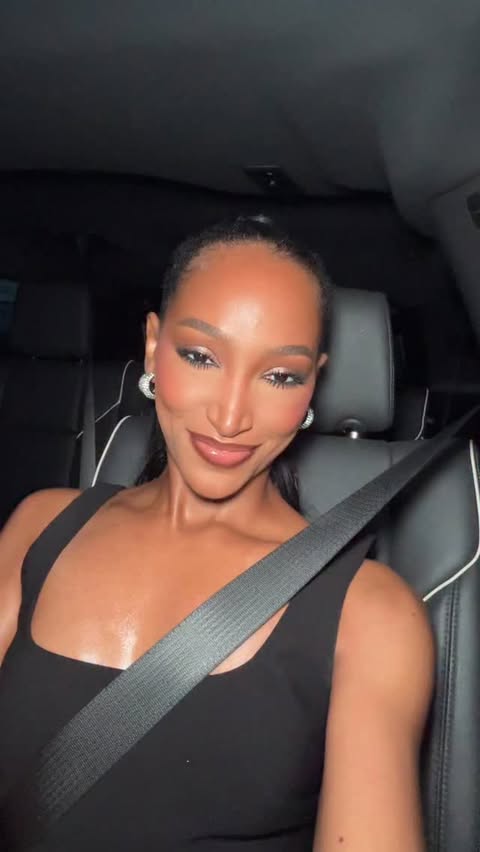 Instagram post by @bydazzlinchristine for FORVR MOOD. Caption reads: [...] attend the @15percentpledge gala with....