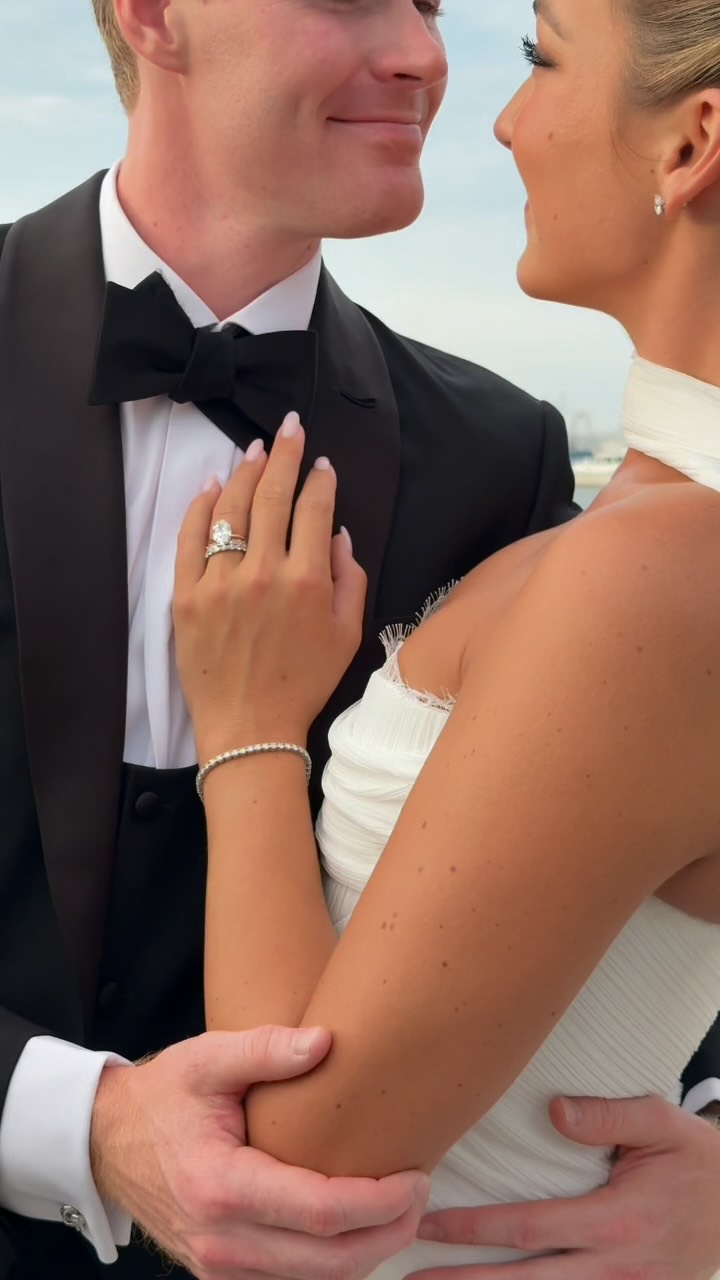 Instagram post by @gretchengeraghty for Ring Concierge. Caption reads: wedding jewelry recap @ringconcierge💍✨ I hope....