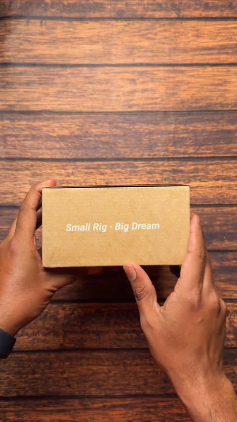 Instagram post by @deomanish for SmallRig. Caption reads: Shhh… listen closely 🎧
There’s a new click in my....