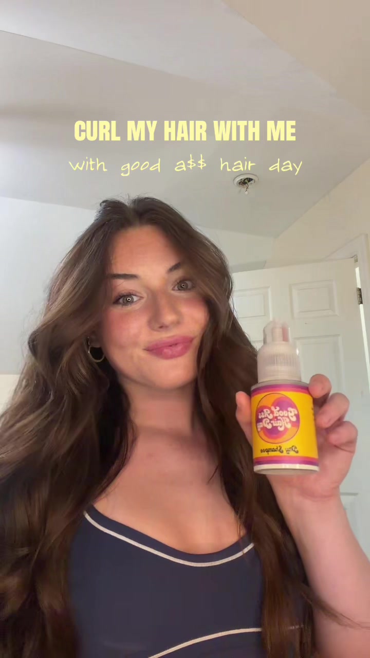 TikTok post by @kenziemaddenn for Good Ass Hair Day. Caption reads: @Good Ass Hair Day the best dry shampoo to add....