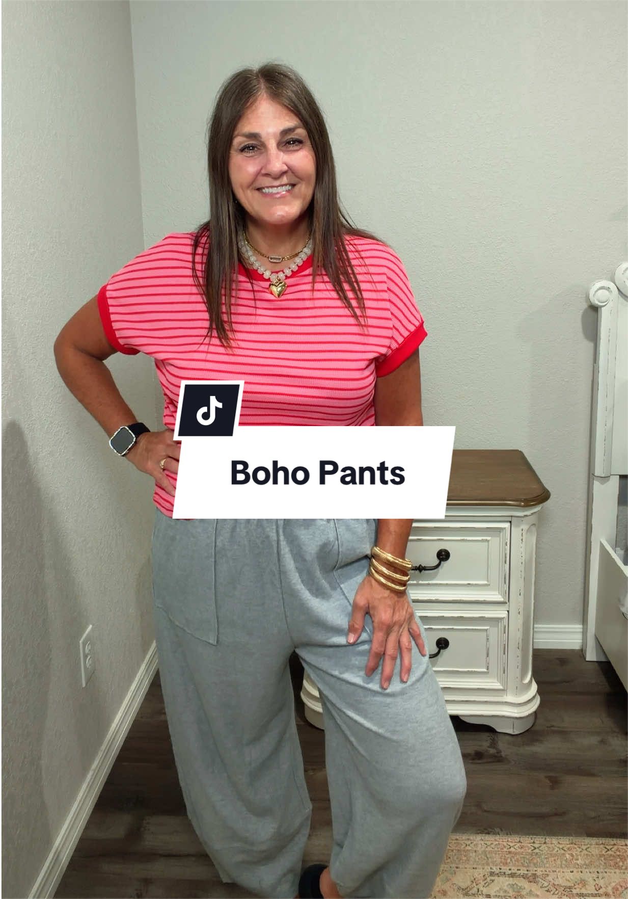 TikTok post by @carlacook1 for TanmingFashion. Caption reads: [...] tennis shoes! So flowy and comfy!....