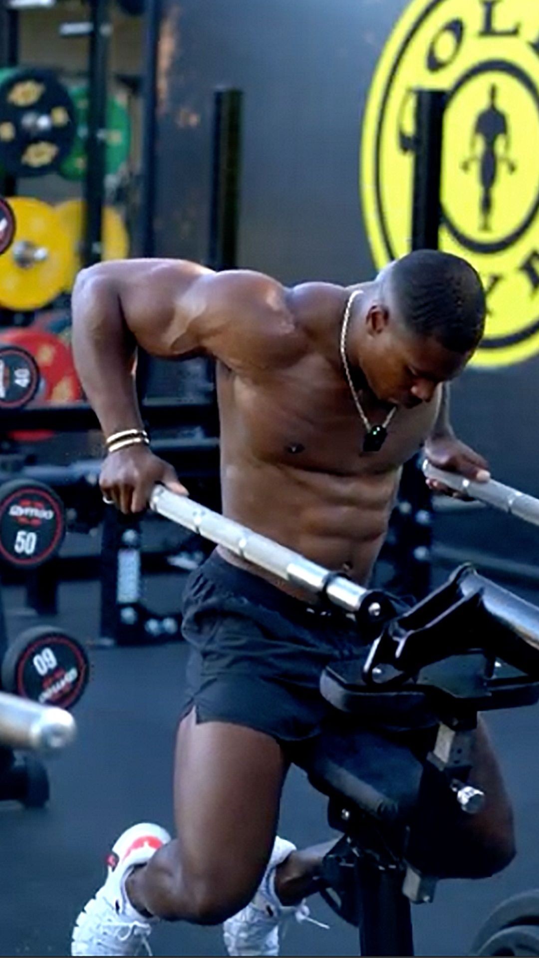 Instagram post by @simeonpanda for Inno Supps. Caption reads: Looking to ignite your chest workout and unlock....