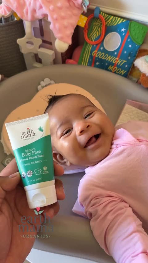 Instagram post by @foxxanddye for Earth Mama Organics. Caption reads: Soft skin, Sweet Moments 🤍 @earthmamaorganics....