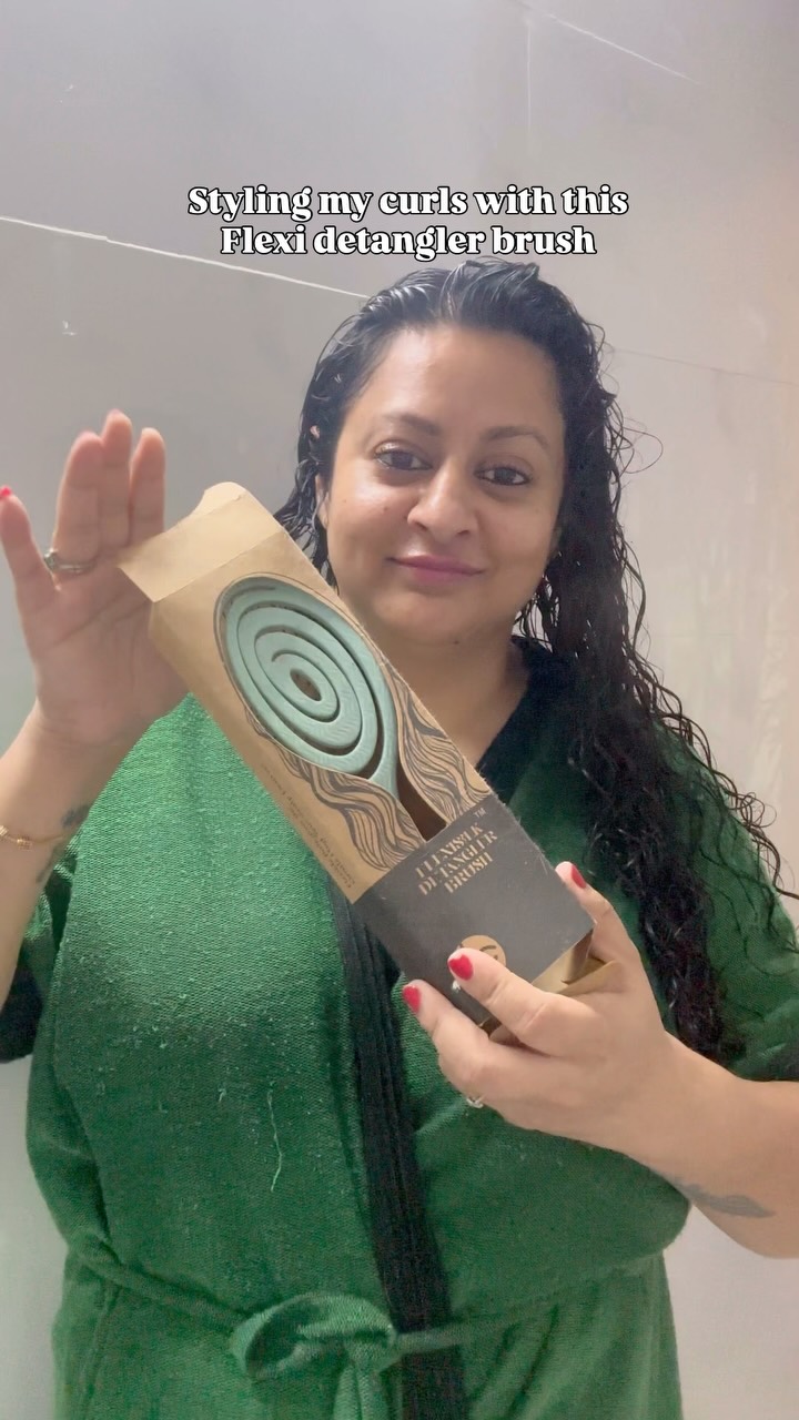 Instagram post by @jenny_thecurlymom for Ouidad. Caption reads: Comment for Link! #nonsponsored #gifted
.
Hair....