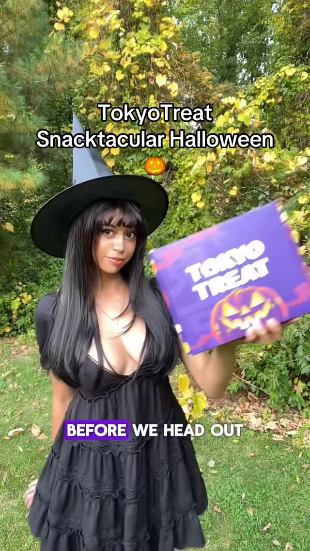 Instagram post by @nishathenerd for TokyoTreat. Caption reads: Trick or Treat🎃!! @tokyotreat is back with their....