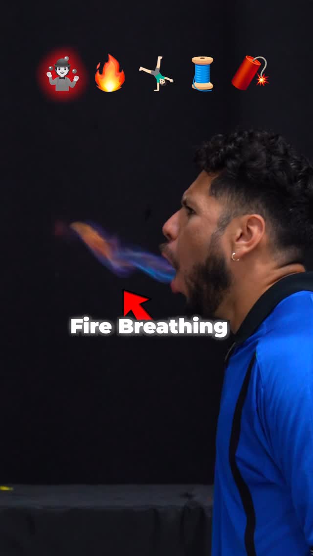 Instagram post by @efr0n for Ringling. Caption reads: Trying out for @ringling , Will I make it? Visit....