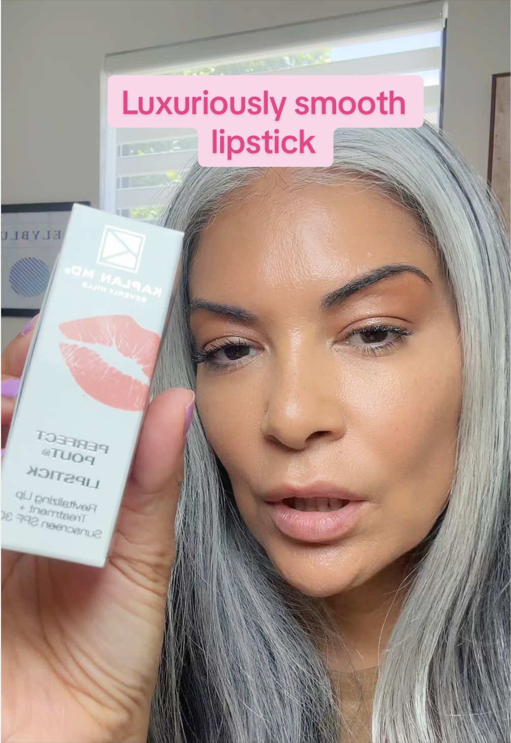 TikTok post by @zely2 for KAPLAN MD. Caption reads: [...] #spflipproducts #luxurylipstick....