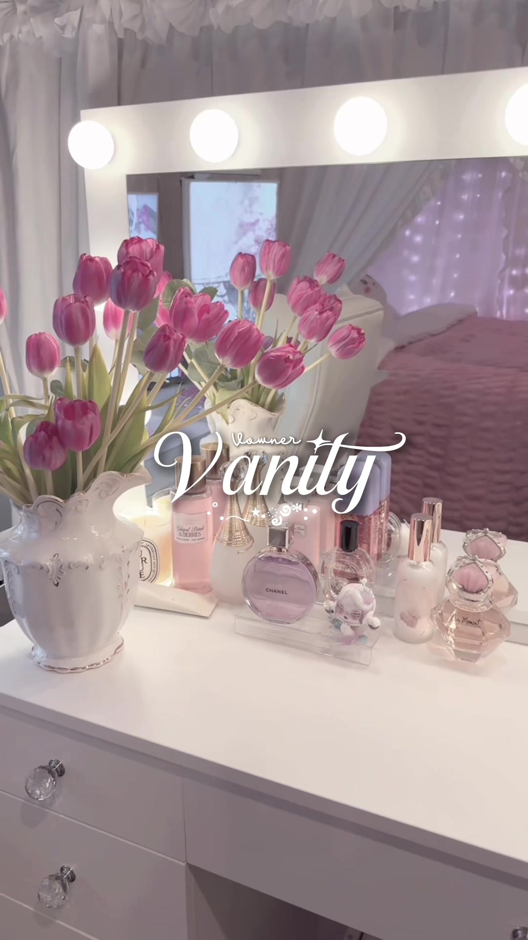 TikTok post by @efferdescent for VOWNER. Caption reads: this vanity from @VOWNER makes me feel like a....