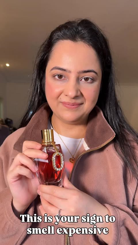 Instagram post by @wandanafaheem for The Perfume Shop. Caption reads: [...] it catches the light. Gifted by....
