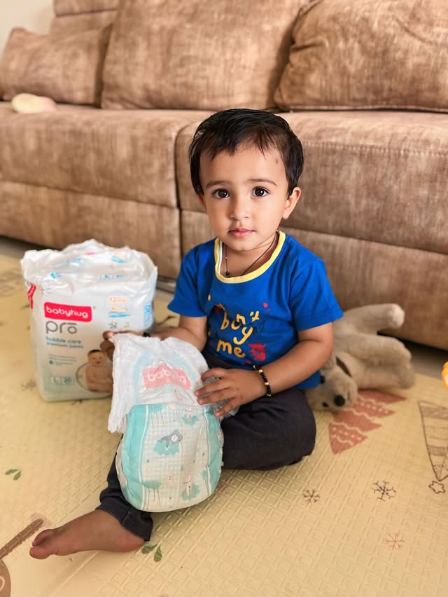 Instagram post by @megha811 for Babyhug. Caption reads: #collaboration with @babyhug @FirstcryIndia
As....