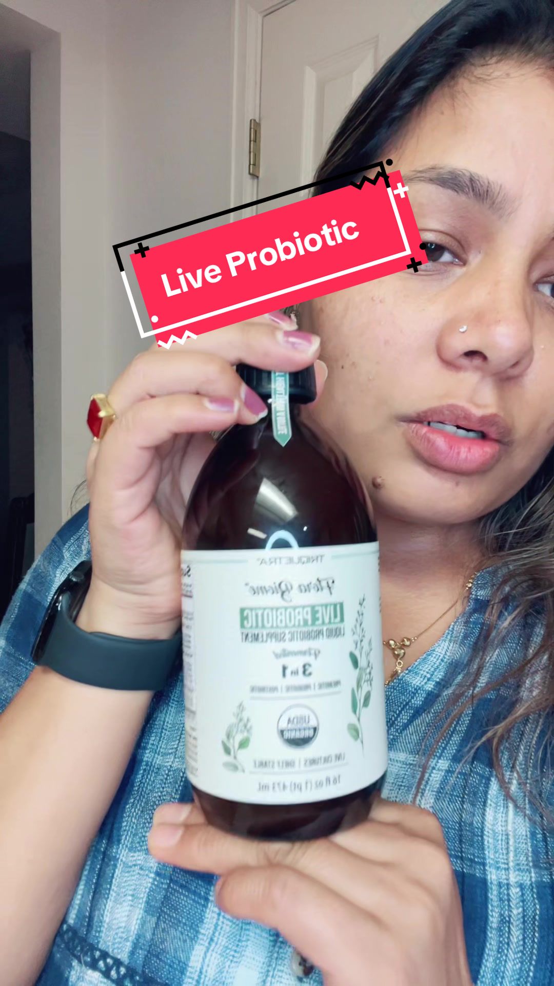 TikTok post by @puspapoudel97 for Triquetra Health. Caption reads: Supports digestive wellness and regularity❤️....