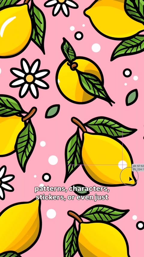 Instagram post by @coconutacha for Adobe Creative Cloud. Caption reads: I’ve been playing around in Adobe Fresco and I’m....