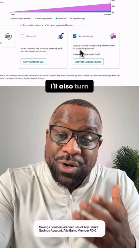 Instagram post by @betterwallet for Ally. Caption reads: #ad I use an Ally Bank Spending Account with an....