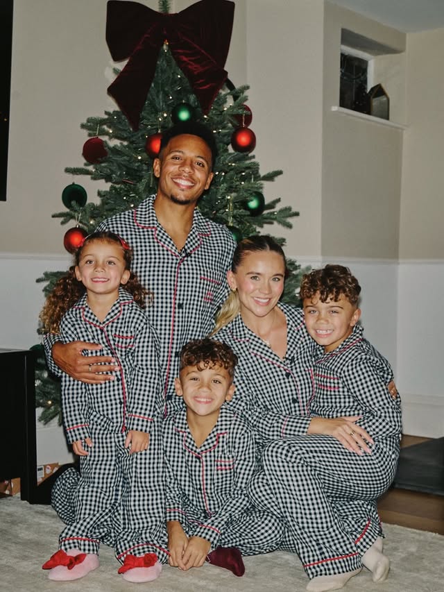 Instagram post by @hattiebourn for Marks & Spencer. Caption reads: This isn’t just any Christmas shoot, this is a....