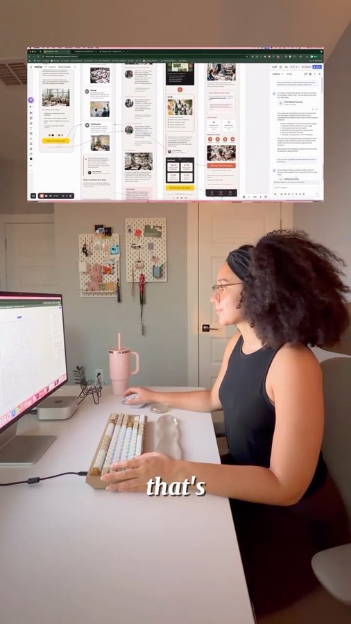 Instagram post by @techwithbecca for Miro. Caption reads: Messy brainstorms don’t have to stay messy! I’ve....