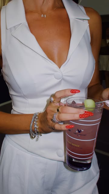 Instagram post by @moorrgs for Grey Goose. Caption reads: psa to NYC tennis fans — you can stop by Grand....