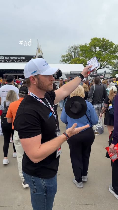 Instagram post by @austen_alex for Chevrolet. Caption reads: [...] the weekend at the 110th Indy 500 with....