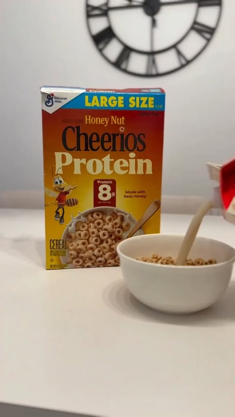Instagram post by @perfectly_redefined for ShopRite. Caption reads: [...] Nut Cheerios Protein at your local ShopRite!....