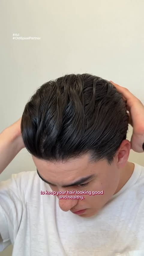 Instagram post by @itsjorgeantonio for Old Spice. Caption reads: Old Spice Classic Pomade saved the day! @oldspice....