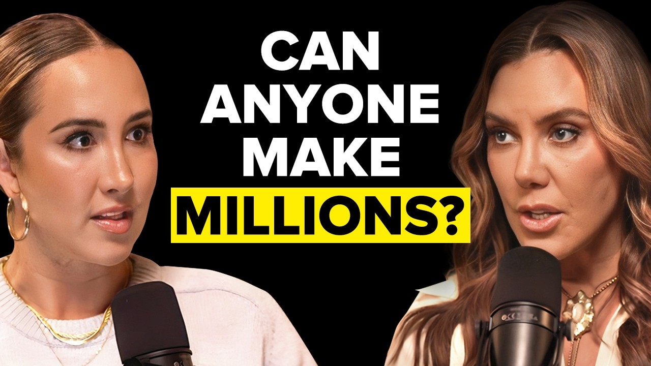 YouTube post by @PodcastBigDeal for GoDaddy. Caption reads: Brainwash Yourself to Success | Kendra Scott.