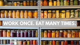 YouTube post by @threerivershomestead for Azure Standard. Caption reads: How I Make From-Scratch Food Convenient Before the....