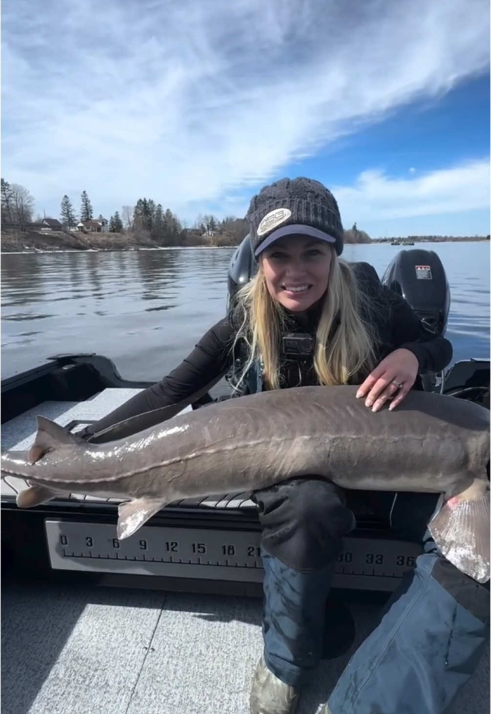 TikTok post by @nicolestoneoutdoors for DSG Outerwear. Caption reads: [...] 1000 and @St. Croix Rod ML Avid. @DSG....