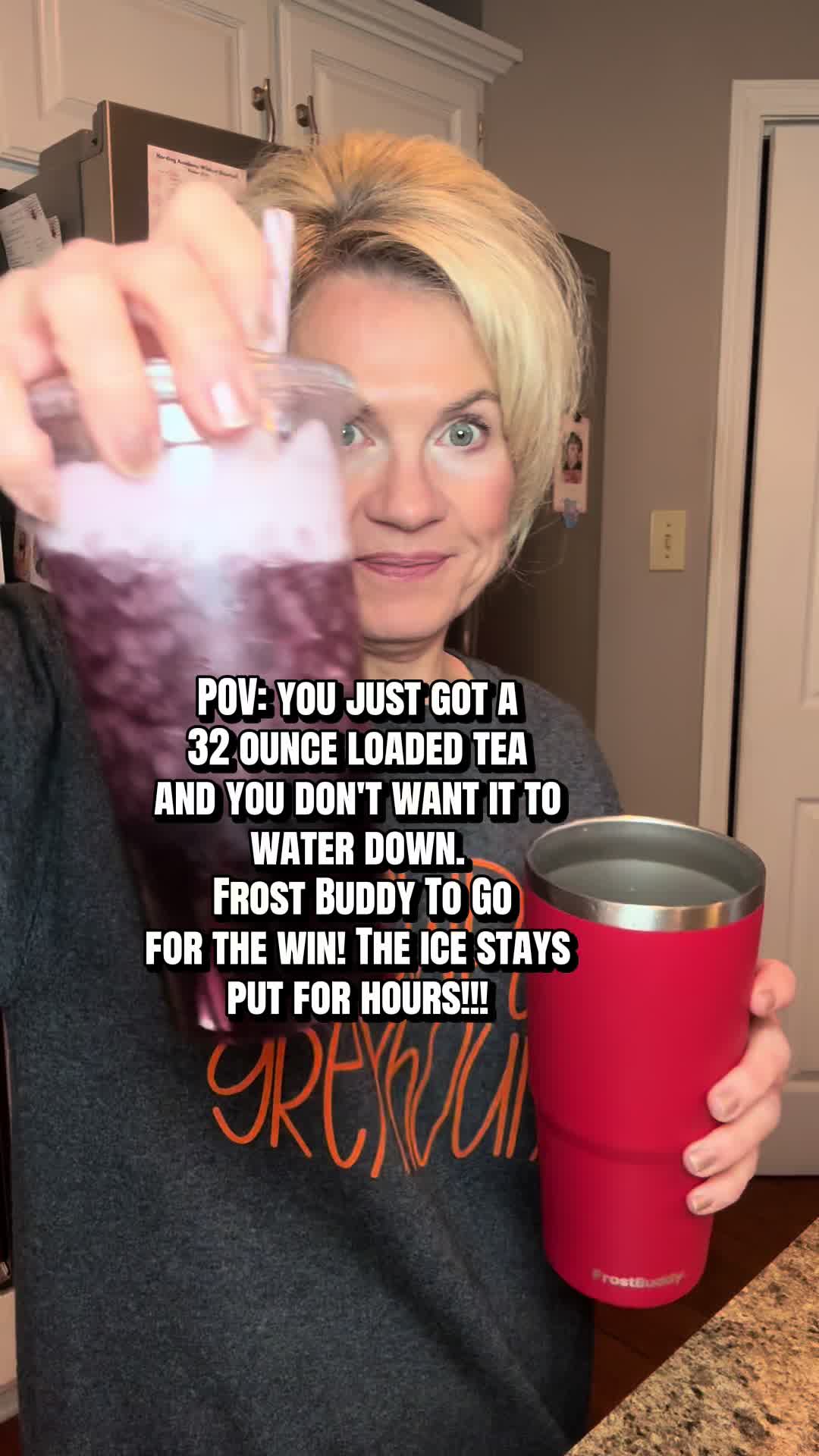 TikTok post by @diditheslp for FrostBuddy. Caption reads: If you haven't tried a @Frost Buddy US tumbler for....