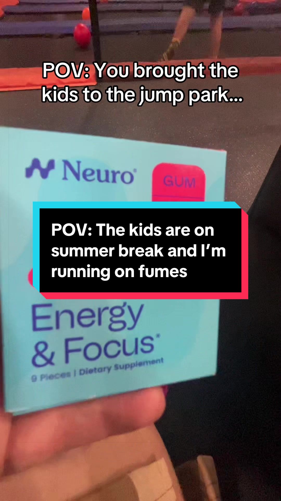 TikTok post by @amfoster01 for Neuro. Caption reads: [...] summer break. This new Watermelon Neuro Gum....