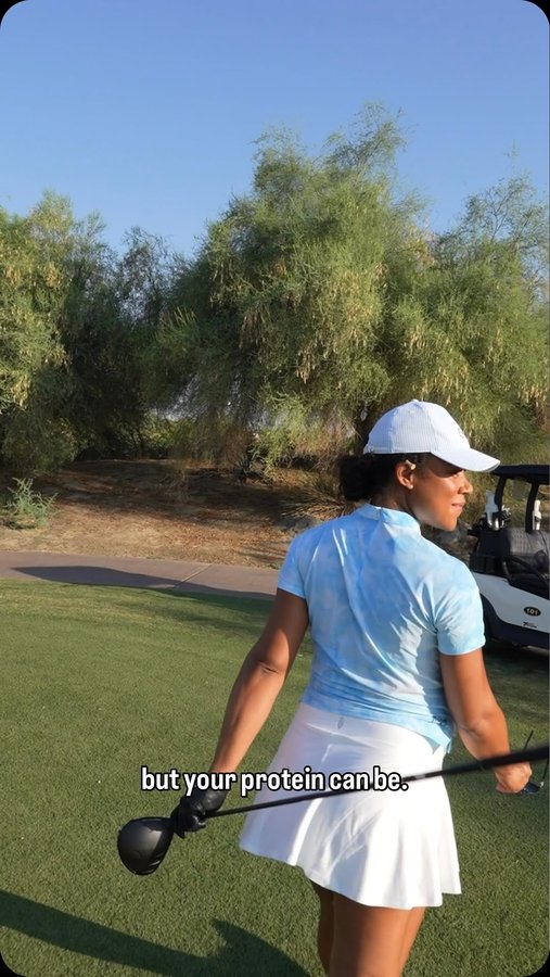 Instagram post by @troycmullins for ONE Brands. Caption reads: [...] the right protein bar! @one1brands ⛳️....