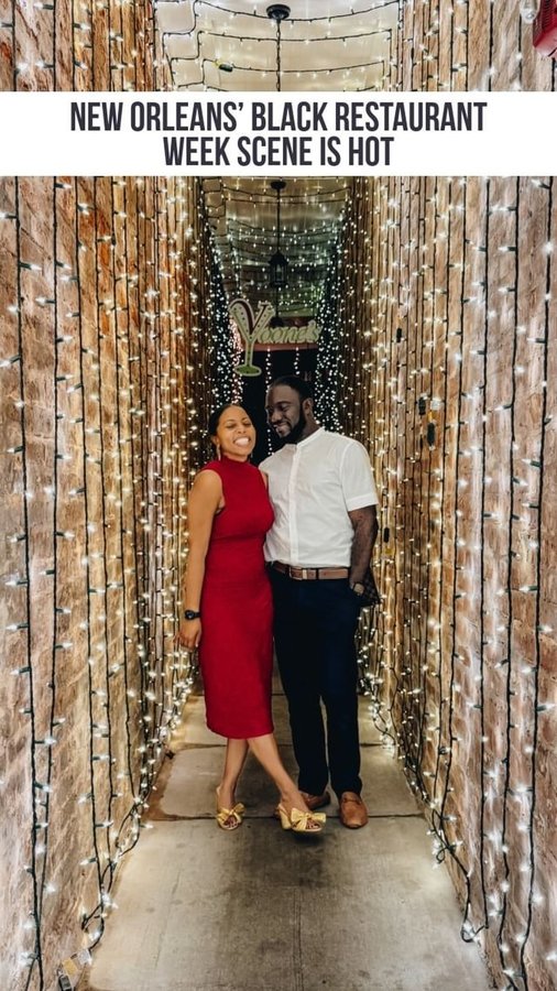 Instagram post by @thatcouplewhotravels for Visit New Orleans. Caption reads: {SAVE} Looking for the best food in....