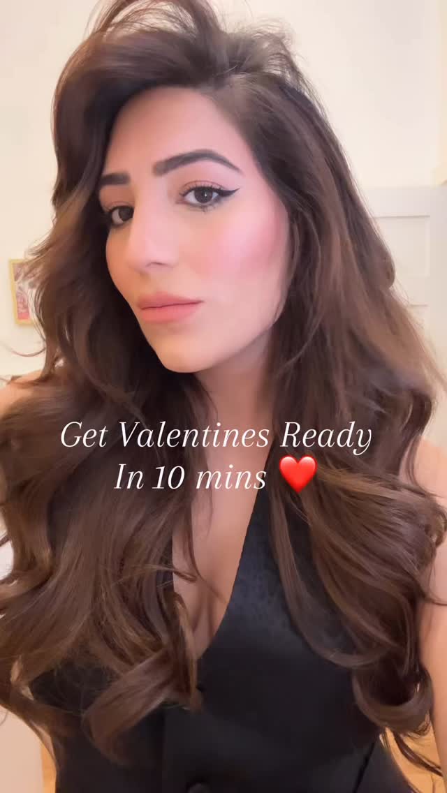 Instagram post by @natasha.moor for T3 Micro. Caption reads: It’s Valentine’s Day, and I 𝓵𝓸𝓿𝓮 today- but....