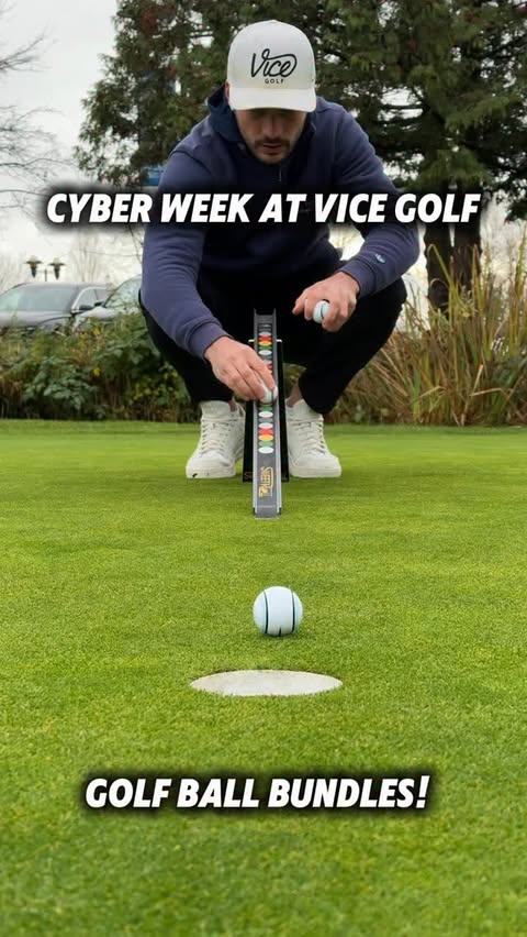 Instagram post by @michaelcaan for VICE GOLF. Caption reads: Cyber deals still going on this week @vicegolf....