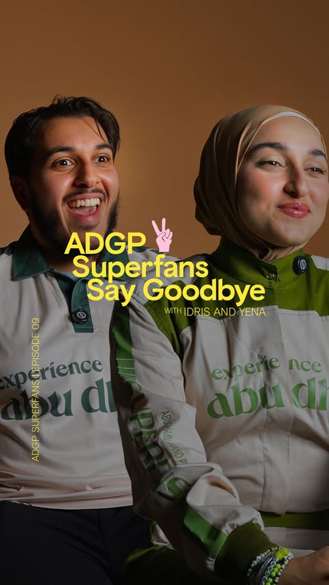 Instagram post by @yena.yaps for Visit Abudhabi. Caption reads: The superfans explored Abu Dhabi, dove into....