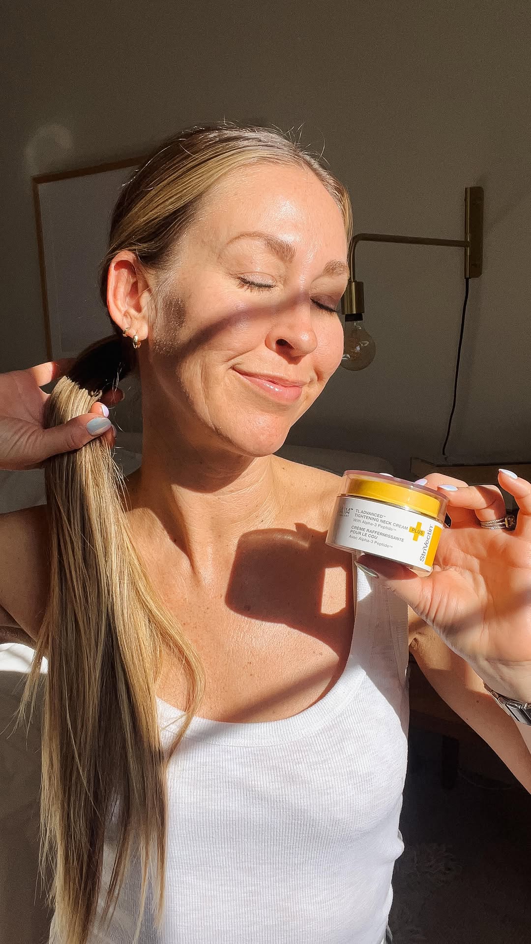 Instagram post by @thelovedesignedlife for StriVectin. Caption reads: one thing I’ve learned about getting older is that....