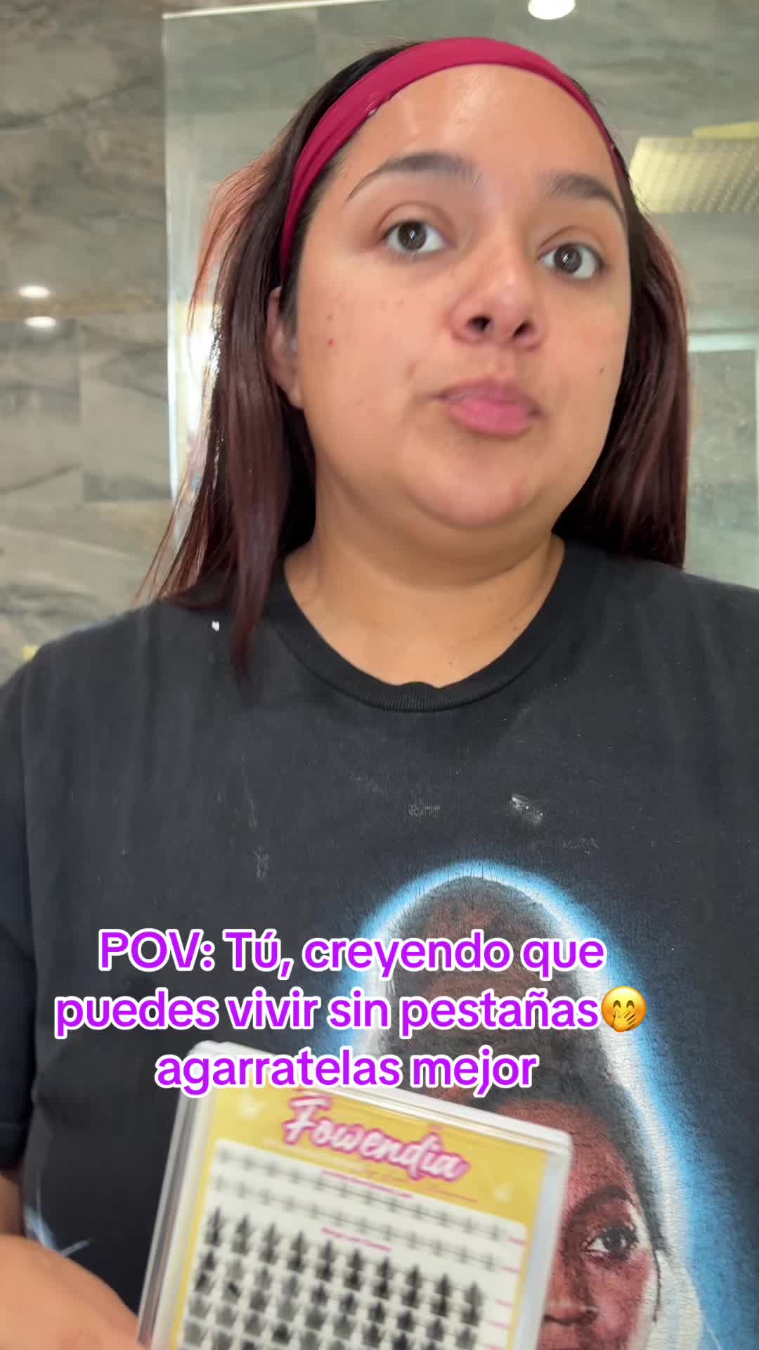 TikTok post by @deyaramirez238 for Fowendia Lashes. Caption reads: @Fowendia Lashes.