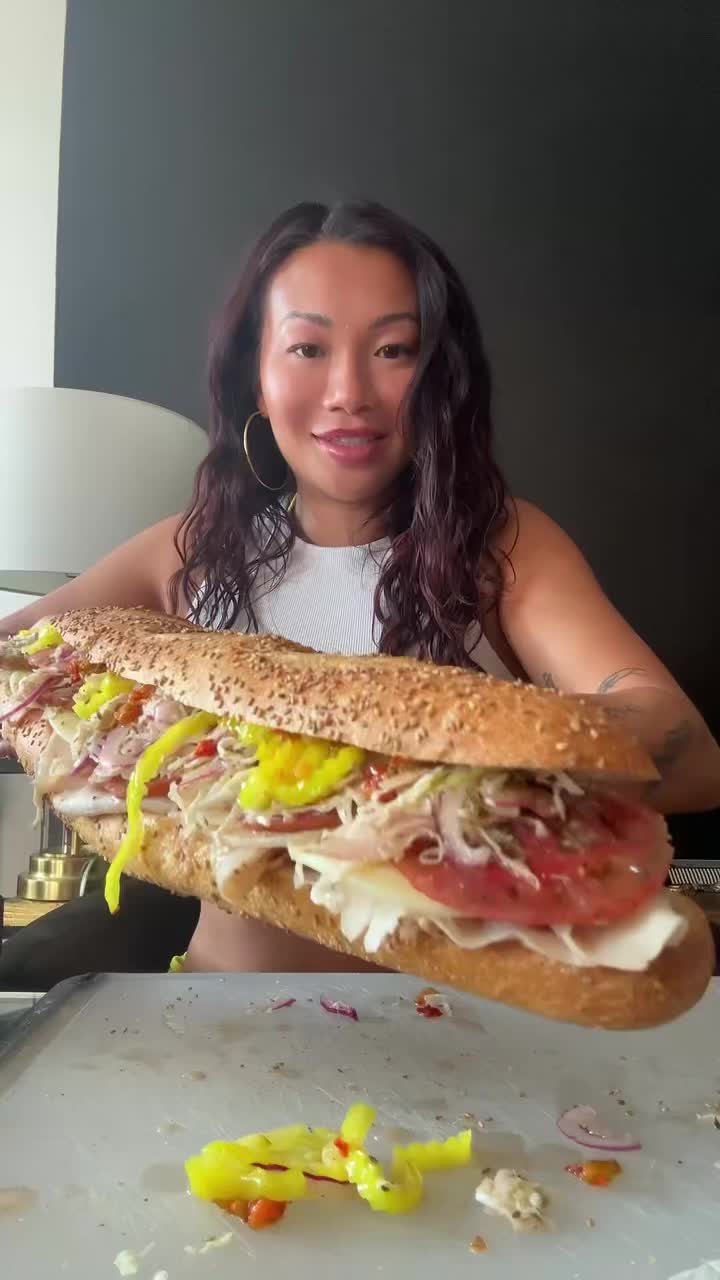 TikTok post by @cassyeungmoney for vitaminwater. Caption reads: Recipe for the perfect beach day: a sammy, a chip....