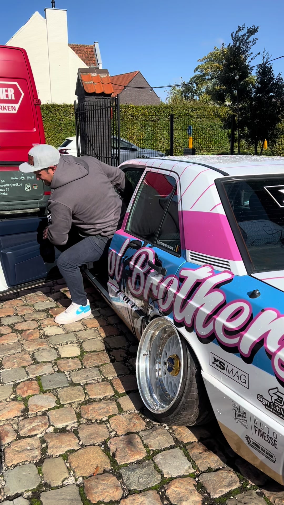 TikTok post by @petrolbrothersbe for Auto Finesse. Caption reads: [...] PetrolBrothers is now an official Auto....