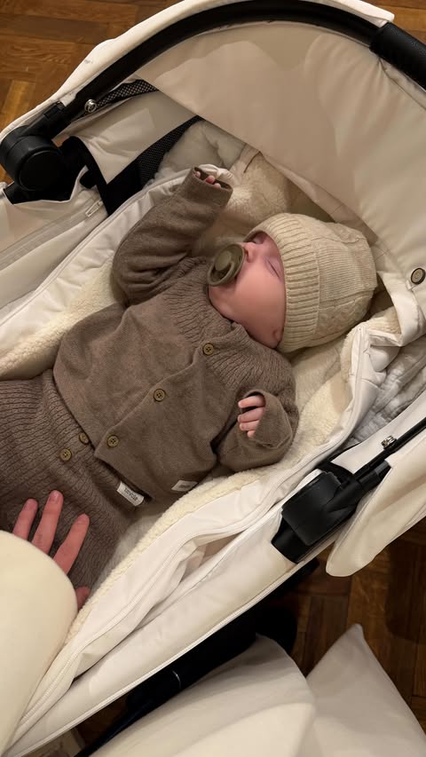 Instagram post by @burlakanastya for CYBEX. Caption reads: these feelings >>>.