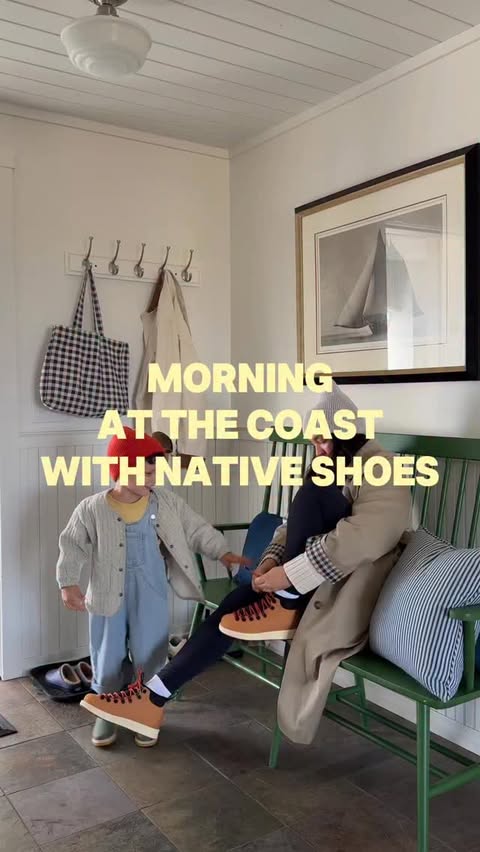Instagram post by @homeoflemons for Native Shoes. Caption reads: [...] weather adventures made better with....