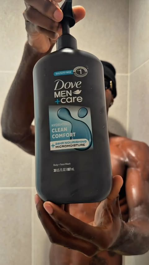 Instagram post by @zaycamm for Dove Men+Care. Caption reads: Staying fresh on the go with @dovemencare....