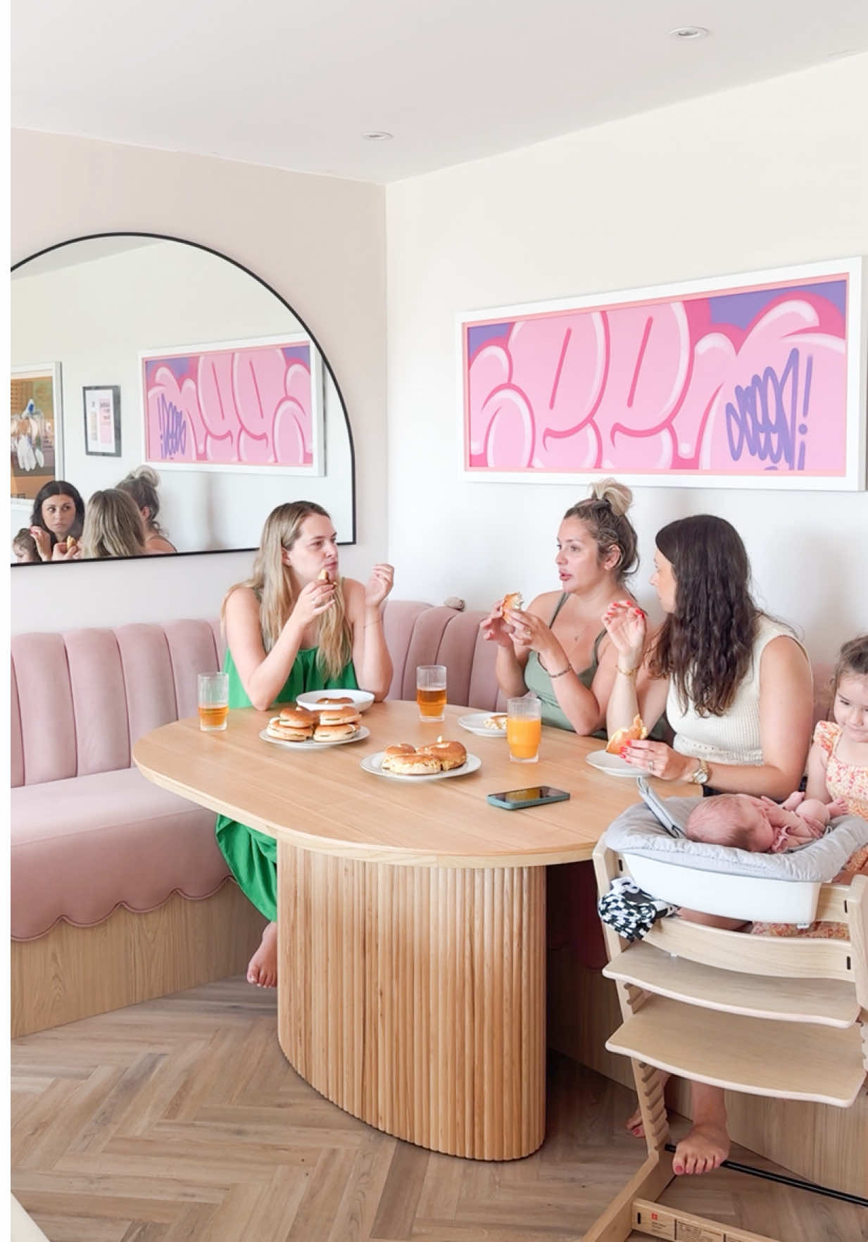 TikTok post by @rooshome for Cleanipedia. Caption reads: ad Clean with my village 🥹☁️💘 even just sticking....