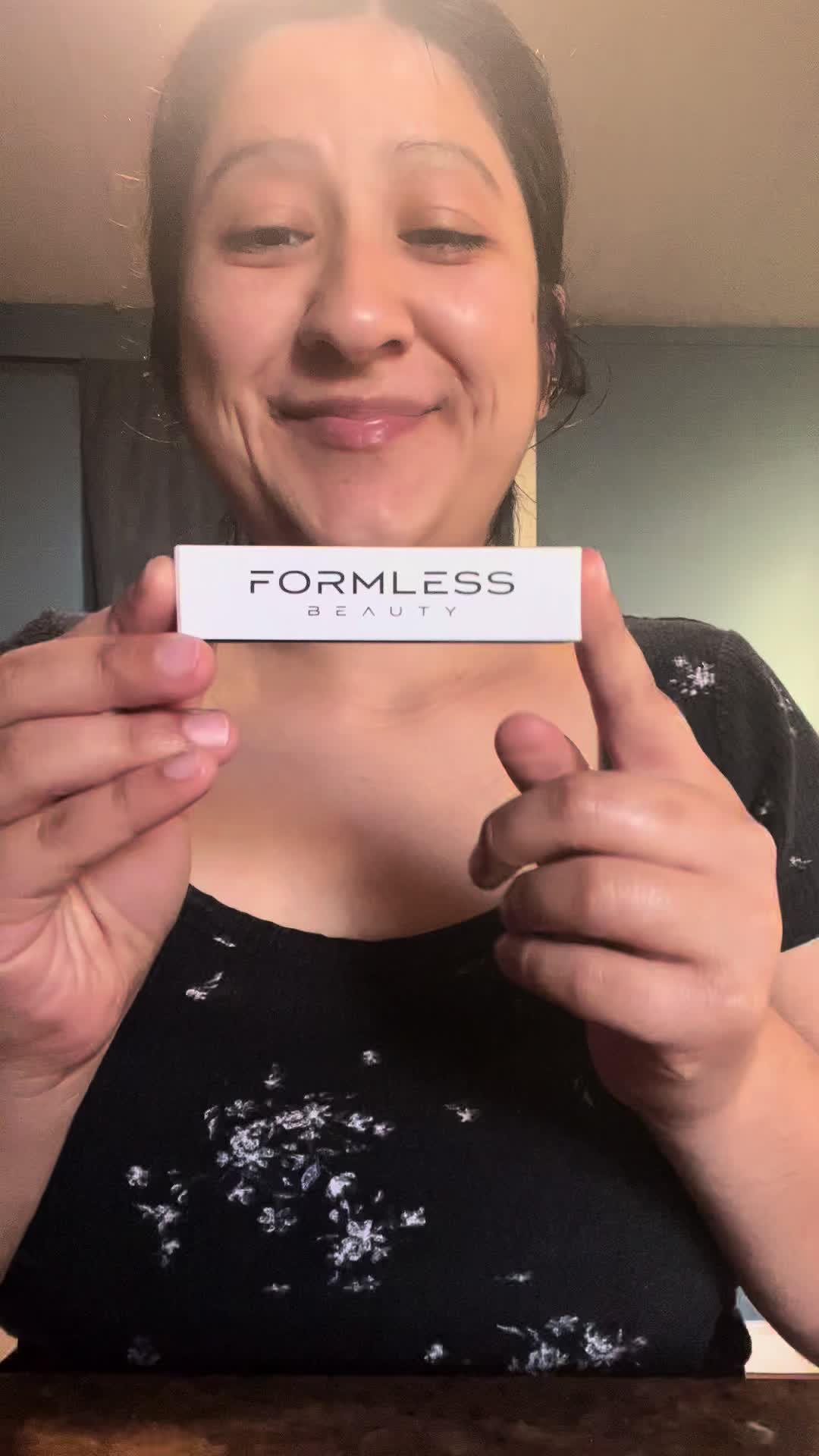 TikTok post by @naynayelis for Formless Beauty. Caption reads: @Formless Beauty #formlessbeauty #ad .