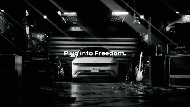 Instagram post by @miyavi_ishihara for Hyundai. Caption reads: “Rock You Crazy” for IONIQ 5 collab @hyundai....